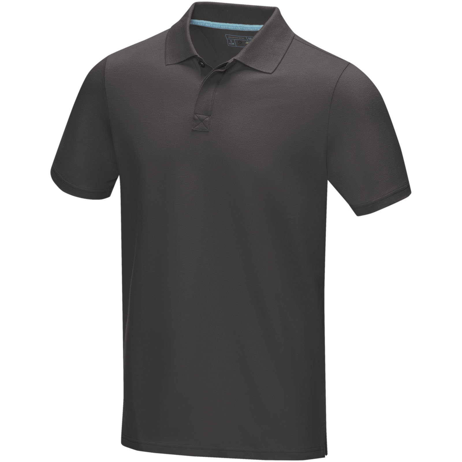 Graphite short sleeve men’s organic polo P072934C szary sztormowy