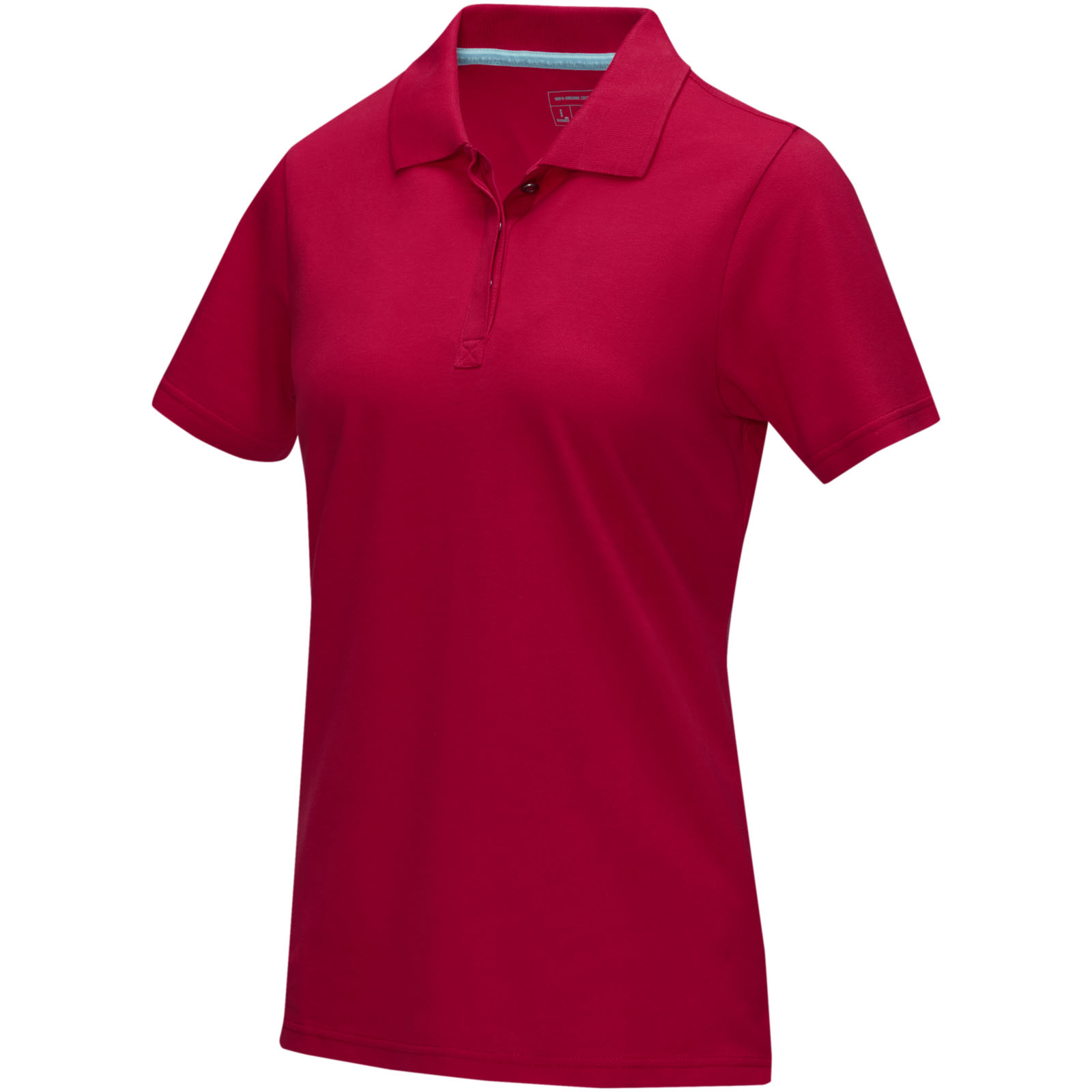 Graphite short sleeve women’s organic polo P072969C czerwony