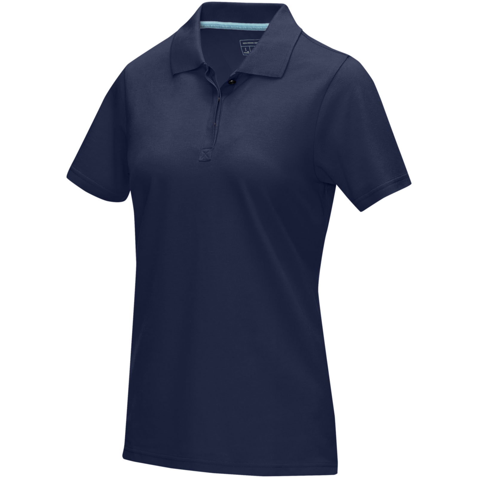 Graphite short sleeve women’s organic polo P072969C granatowy