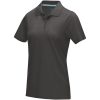 Graphite short sleeve women’s organic polo P072969C szary sztormowy