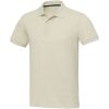 Emerald koszulka polo unisex z recyklingu z krótkim rękawem P077059C oatmeal