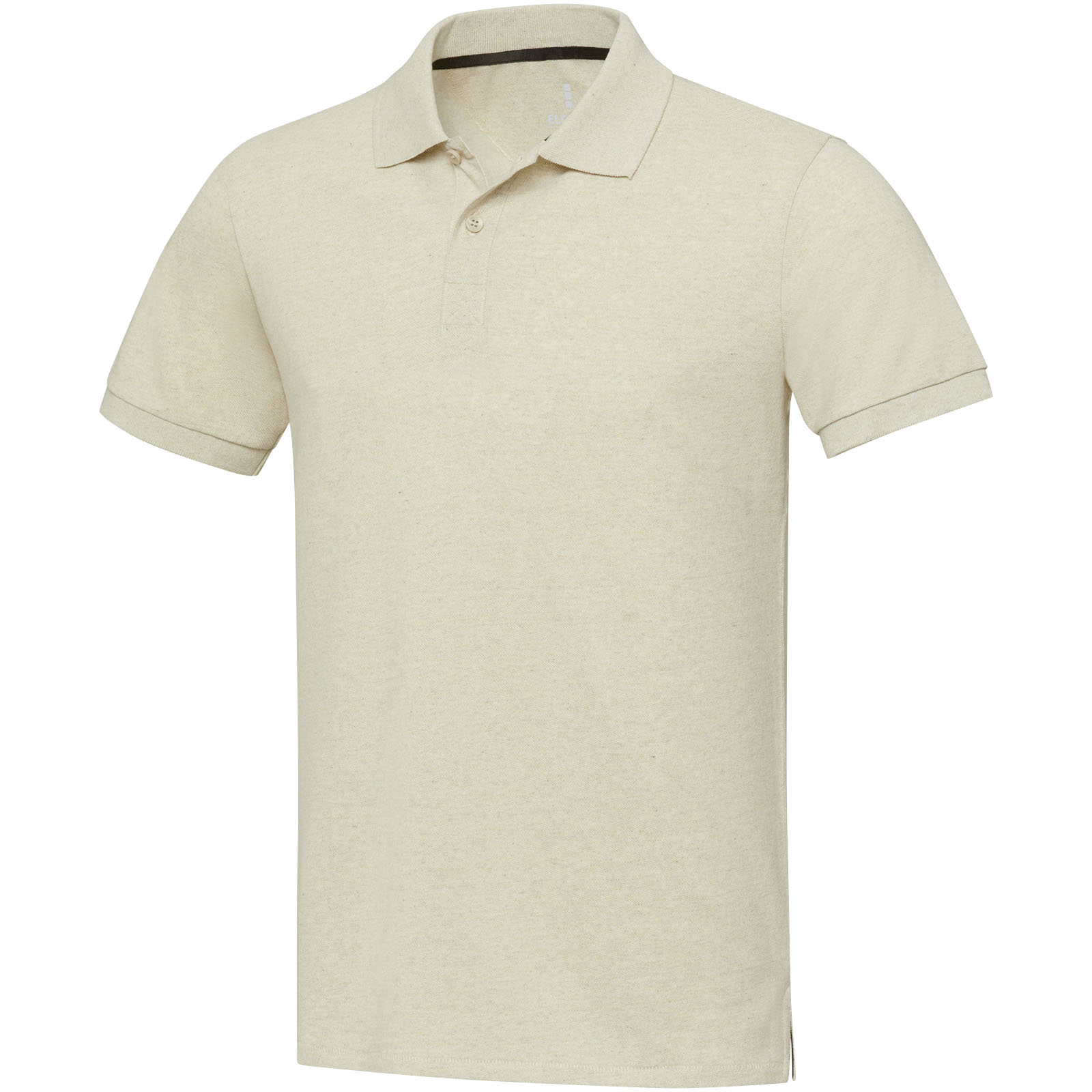 Emerald koszulka polo unisex z recyklingu z krótkim rękawem P077059C oatmeal
