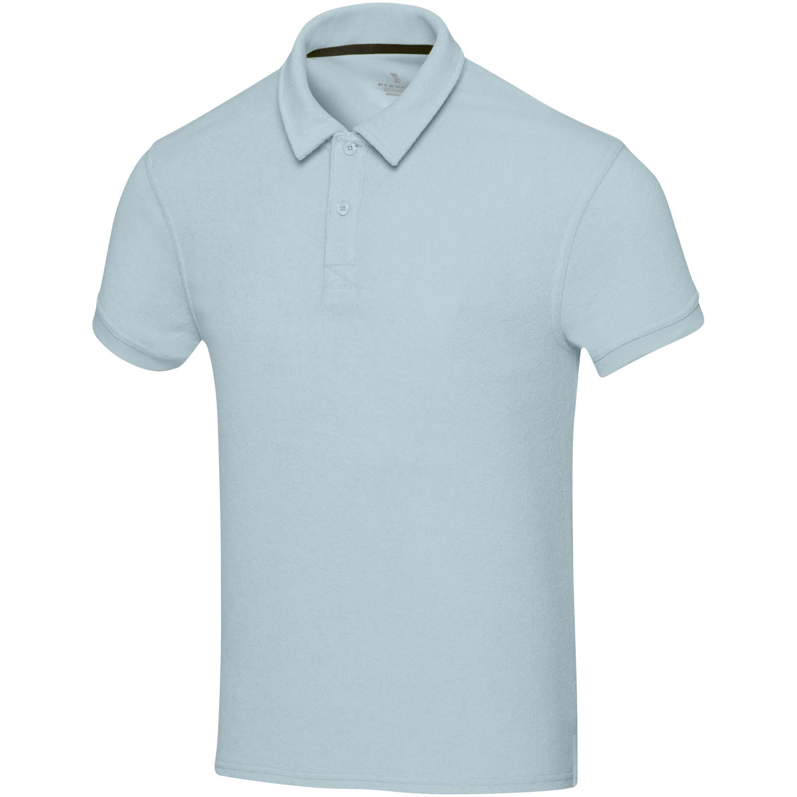 Koszulka polo Akoya z atestem GRS, unisex, z materiału frotte z recyklingu P109839C cloud blue