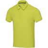 Koszulka polo Akoya z atestem GRS, unisex, z materiału frotte z recyklingu P109839C limonka