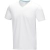 Kawartha short sleeve men's organic V-neck t-shirt P070252C biały