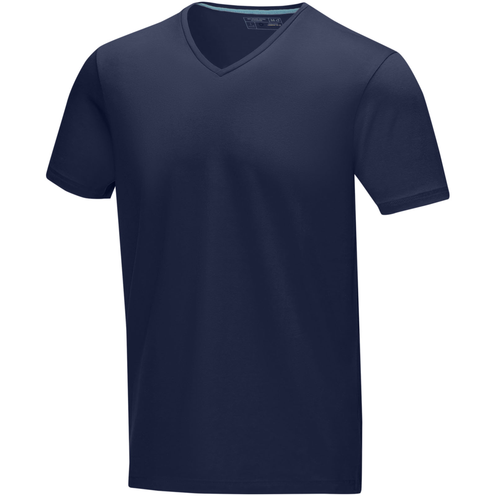 Kawartha short sleeve men's organic V-neck t-shirt P070252C granatowy