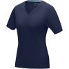 Kawartha short sleeve women's organic V-neck t-shirt P070308C granatowy