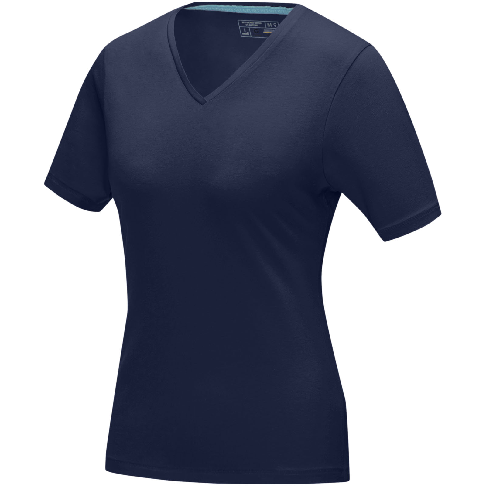 Kawartha short sleeve women's organic V-neck t-shirt P070308C granatowy