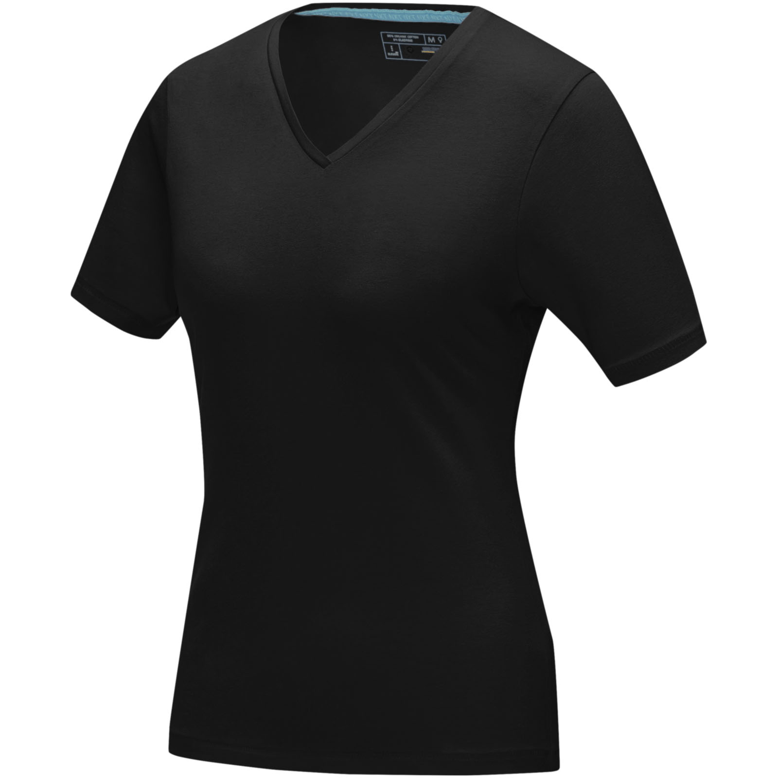 Kawartha short sleeve women's organic V-neck t-shirt P070308C czarny