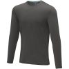 Ponoka long sleeve men's organic t-shirt P070356C szary sztormowy