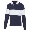 Clyde bluza polo do rugby unisex P098401C granatowy / biały