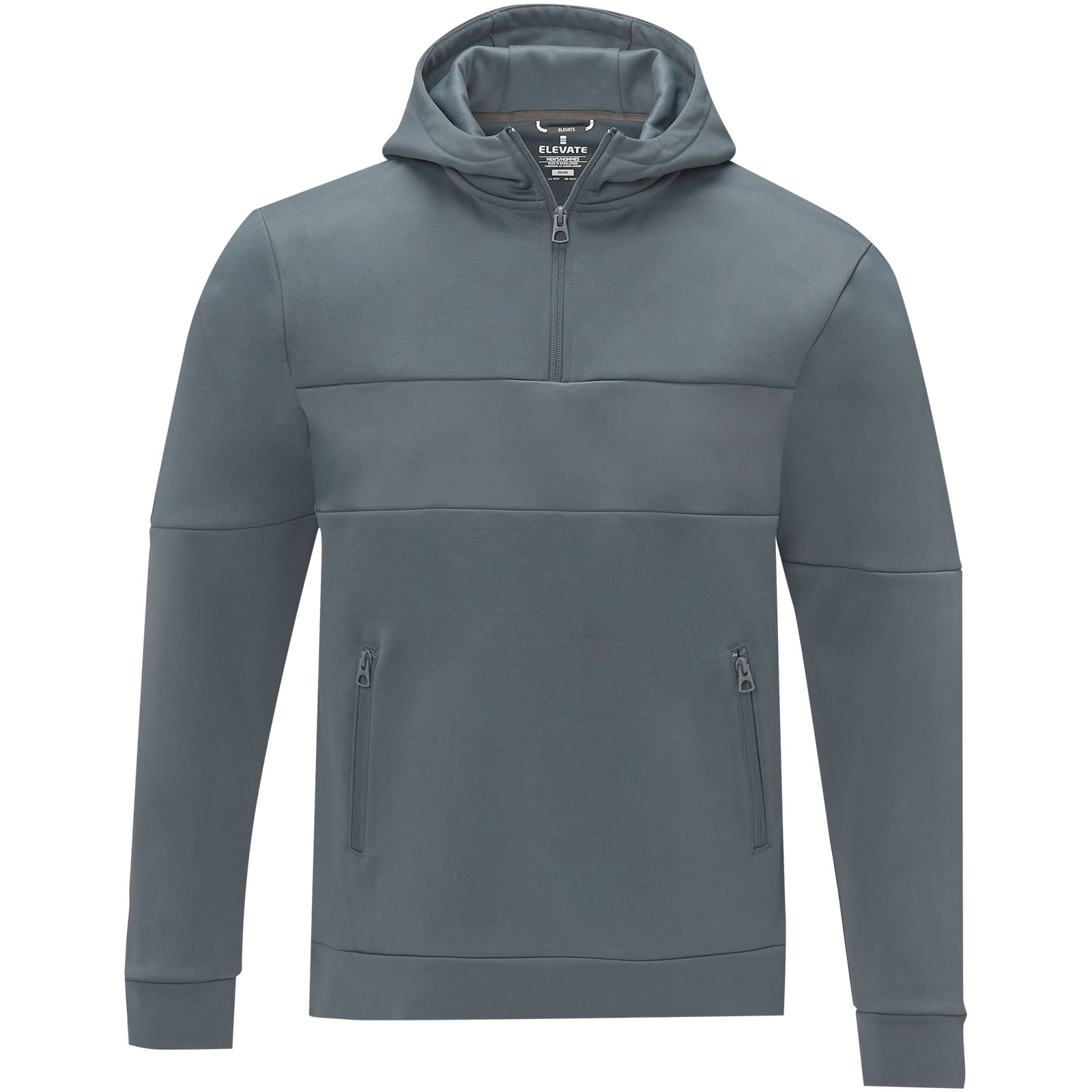 Sayan męska ciepła bluza z kapturem i zamkiem na pół długości P075551C PFC-39472-W