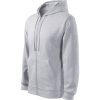 Bluza męska Trendy Zipper P023587F jasnoszary melanż