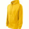 Bluza męska Trendy Zipper P023587F żółty