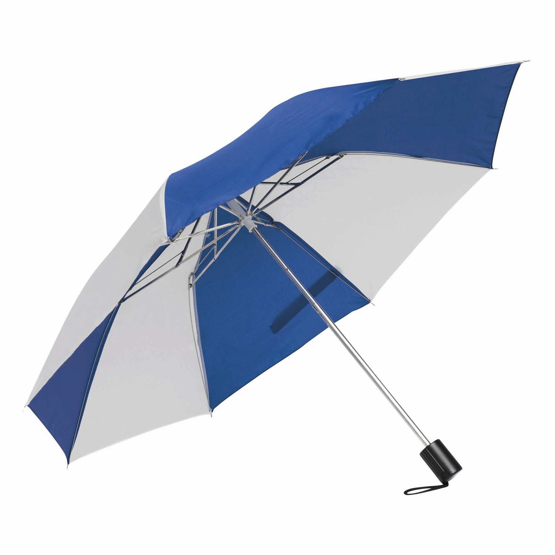 Parasol składany bez automatu REGULAR P004060I biały / niebieski
