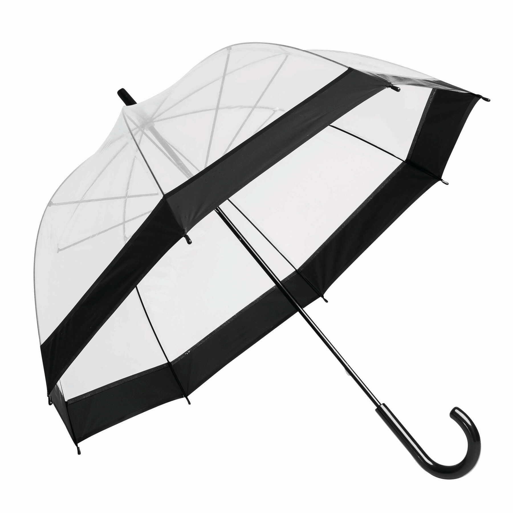 Parasol HONEYMOON P006083I czarny / transparentny