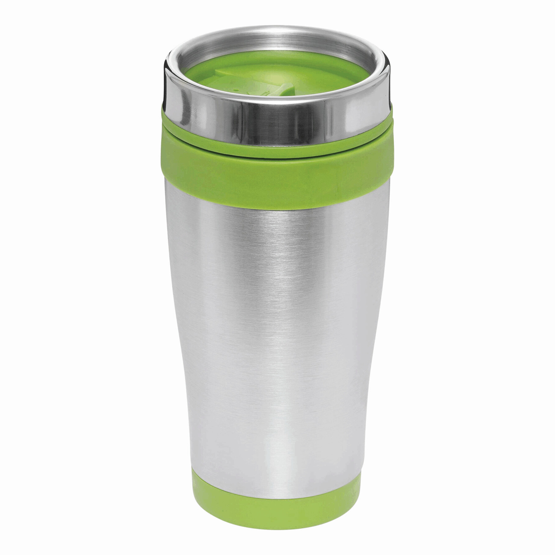 Kubek termiczny z podwójnymi ściankami LUNGO P003824I srebrny / zielony