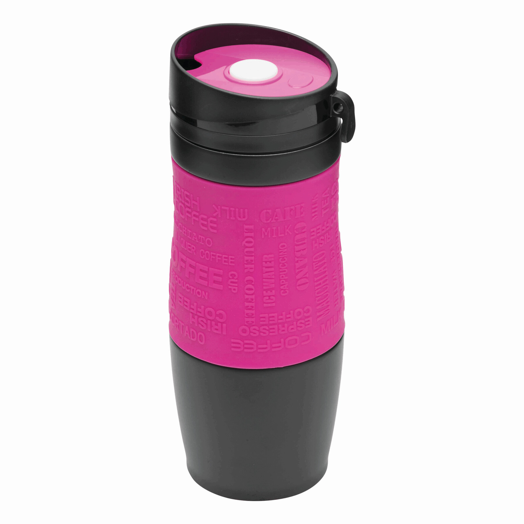 Kubek termiczny GOLDEN DREAM P004727I czarny / magenta