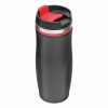 Kubek termiczny o podwójnych ściankach DARK CREMA P005258I czarny / czerwony
