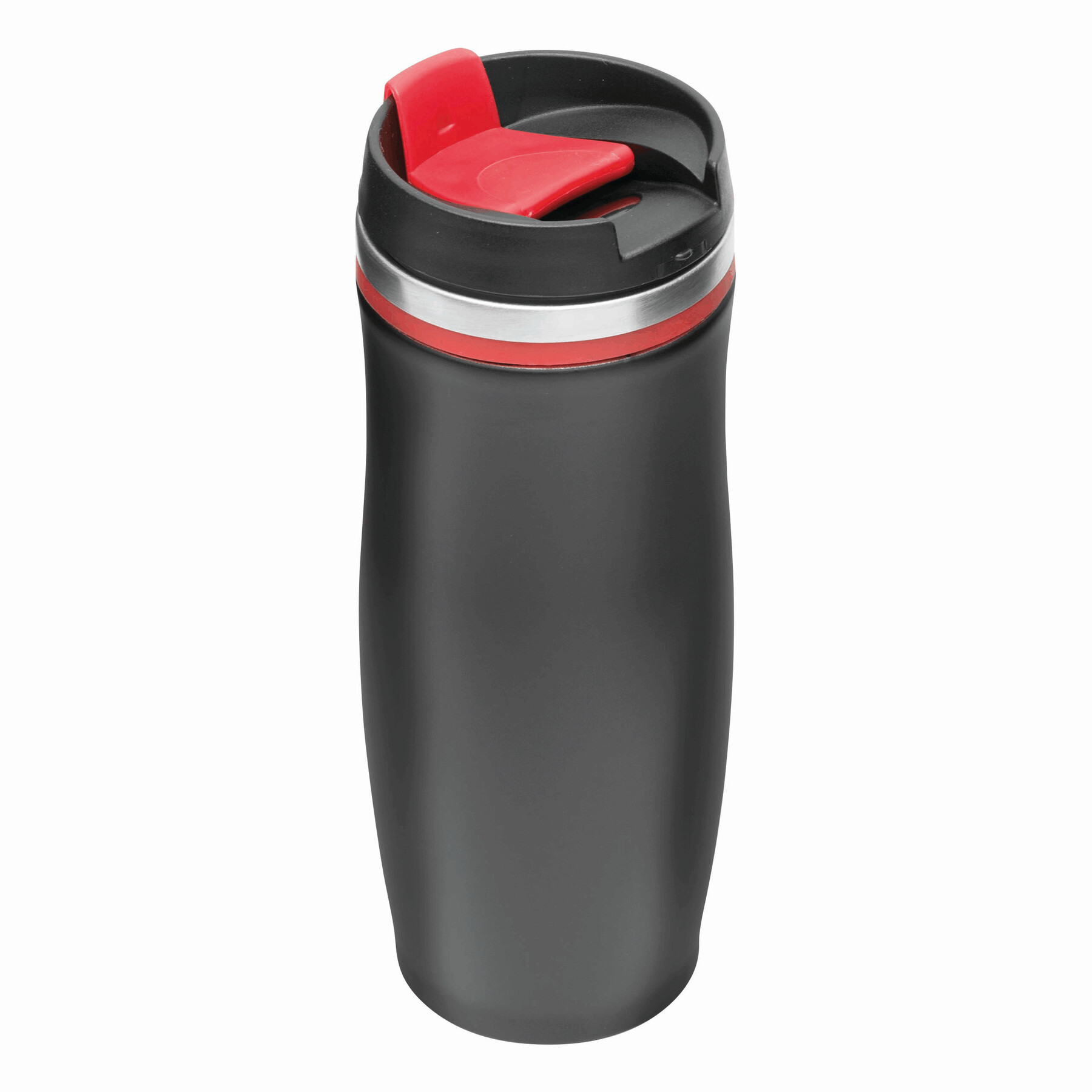 Kubek termiczny o podwójnych ściankach DARK CREMA P005258I czarny / czerwony