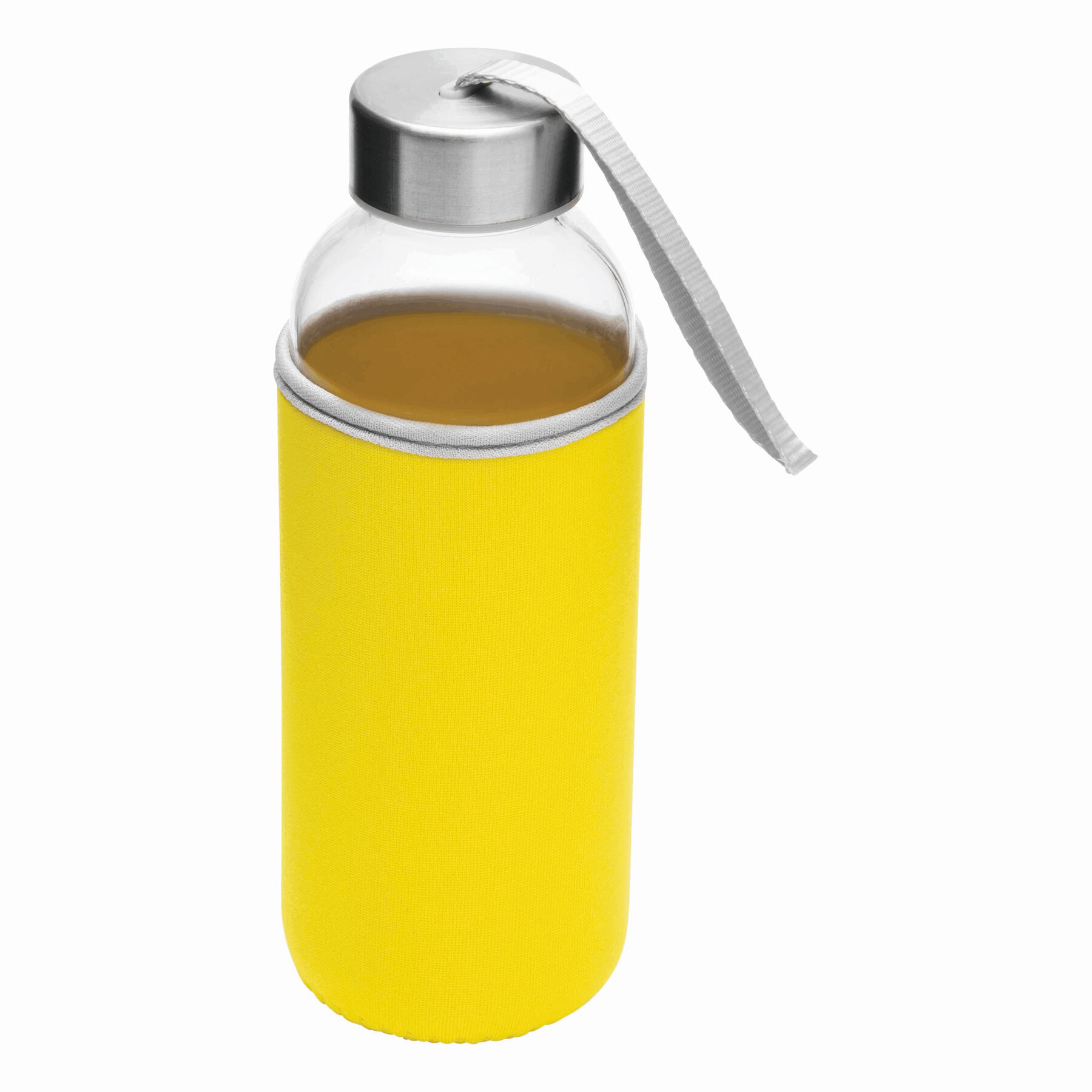 Szklana butelka TAKE WELL P005796I transparentny / żółty