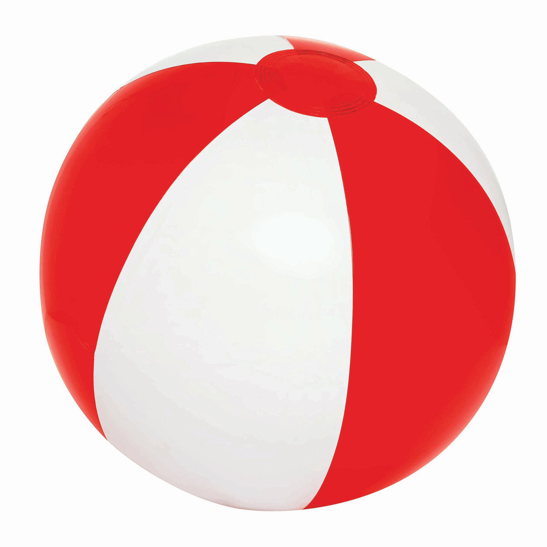 Piłka plażowa OCEAN P005558I biały / transparentny czerwony