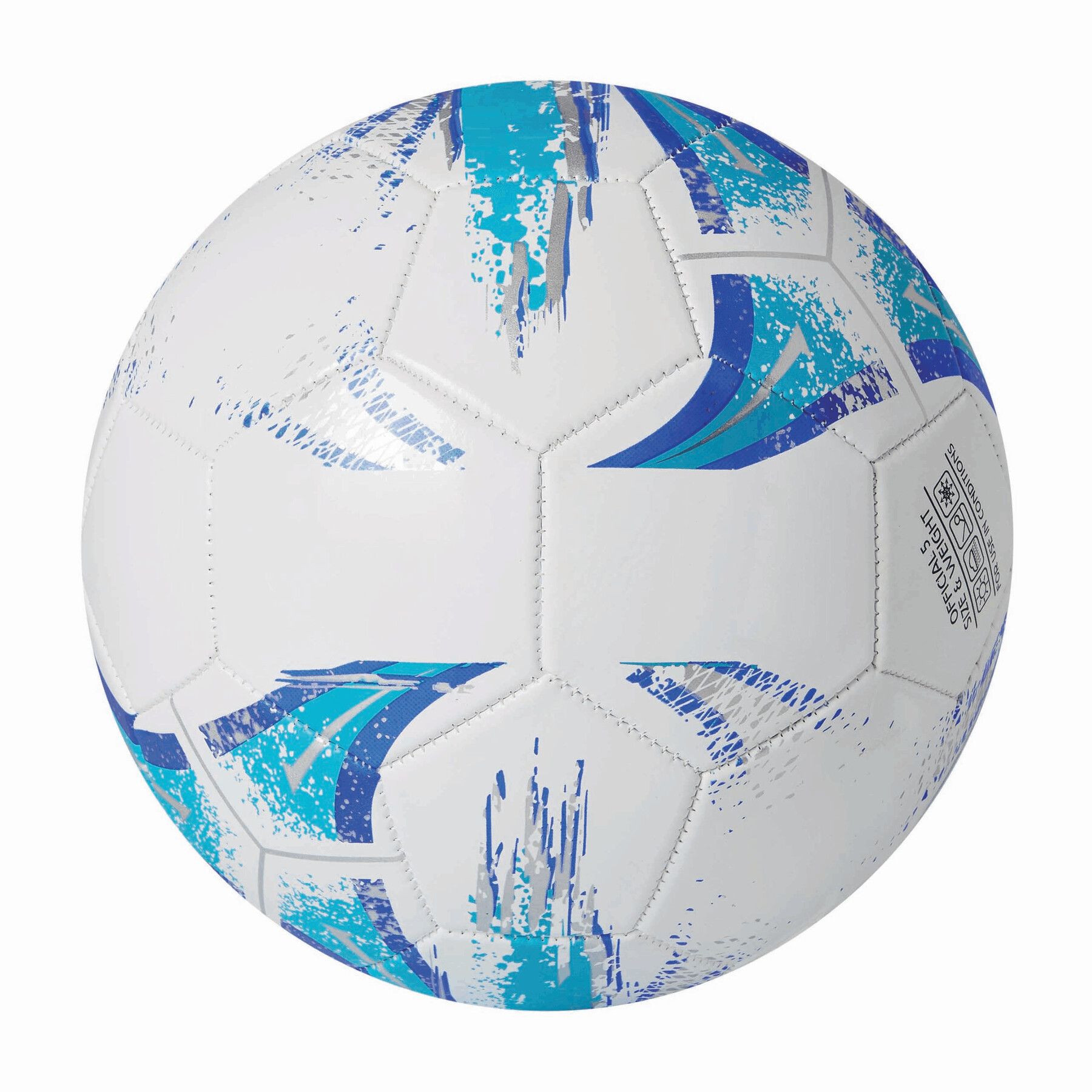 Piłka KICK AROUND P005563I biały / niebieski