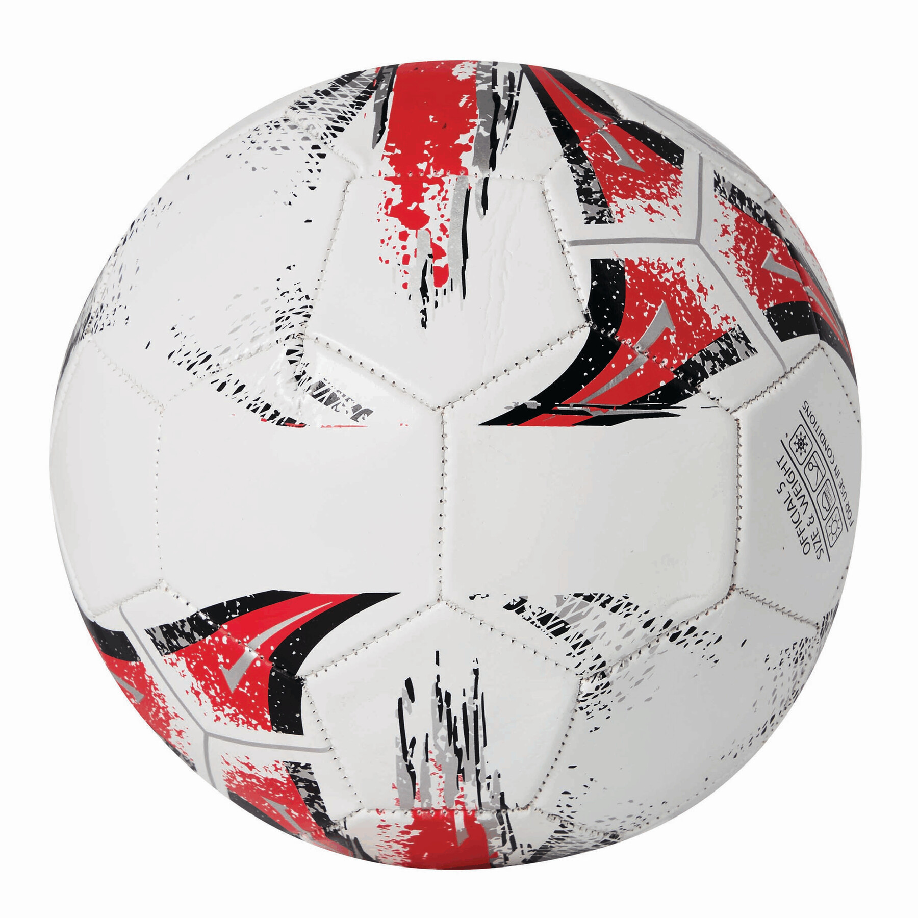 Piłka KICK AROUND P005563I biały / czerwony