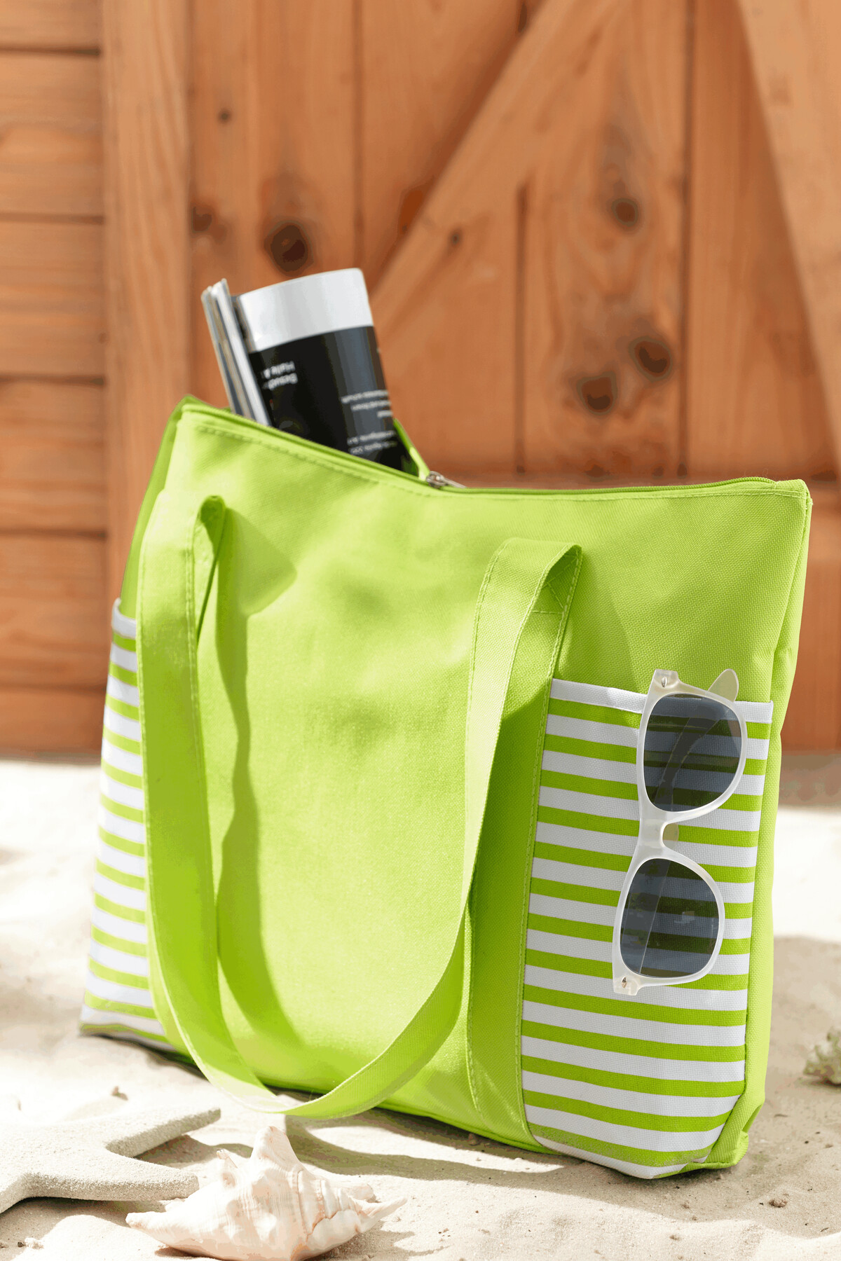 Torba na zakupy TWIN P005933I biały / jasnozielony