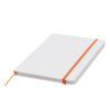 Notes AUTHOR w formacie A5 P005389I biały / pomarańczowy