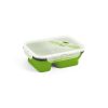 DILL. Lunch Box. Wysuwane hermetyczne pudełko wykonane z silikonu i PP (480 i 760 mL) P036951S jasnozielony