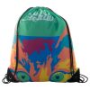 Personalizowany worek ze sznurkami P114674D czarny / biały