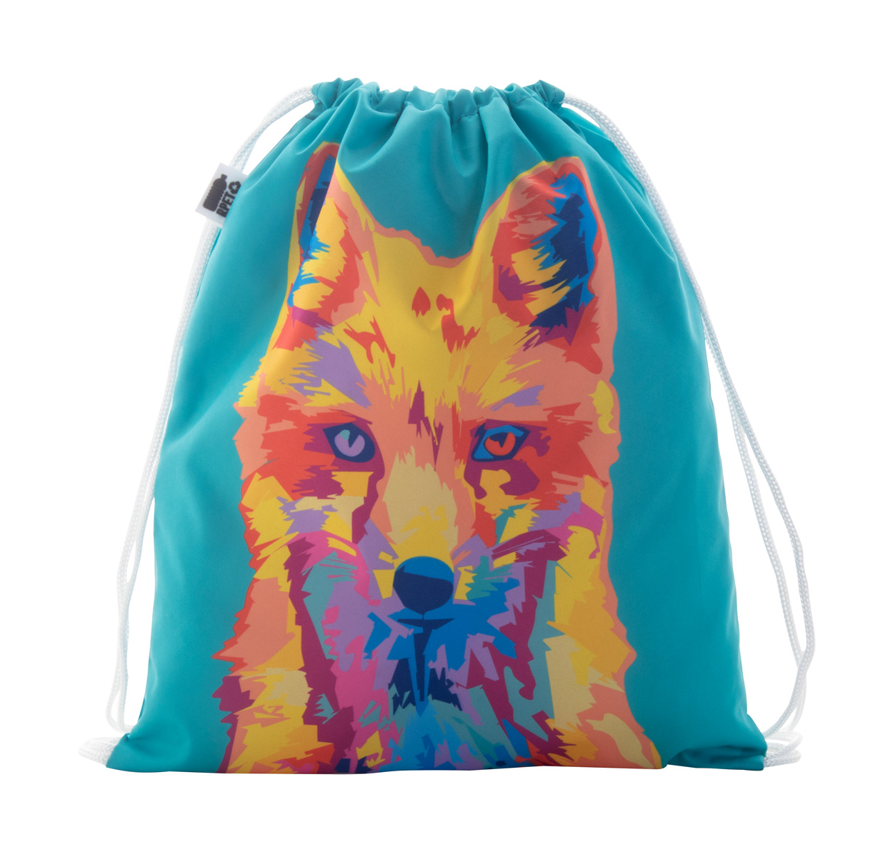 Personalizowany worek ze sznurkami dla dzieci CreaDraw Kids RPET P114654D AN-AP716414-W