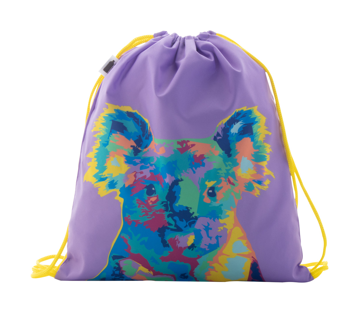 Personalizowany worek ze sznurkami dla dzieci P114654D żółty / biały
