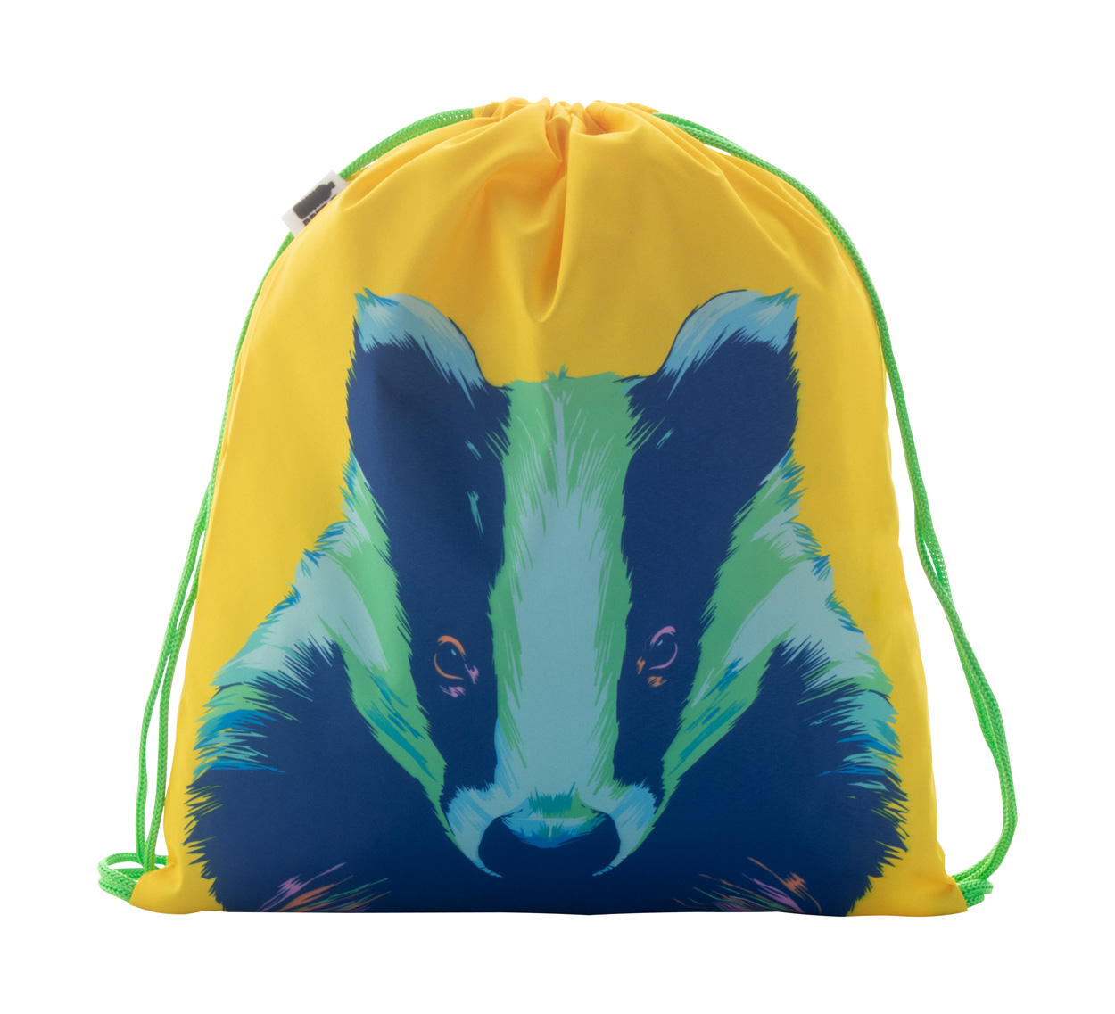 Personalizowany worek ze sznurkami dla dzieci P114654D zielony / biały