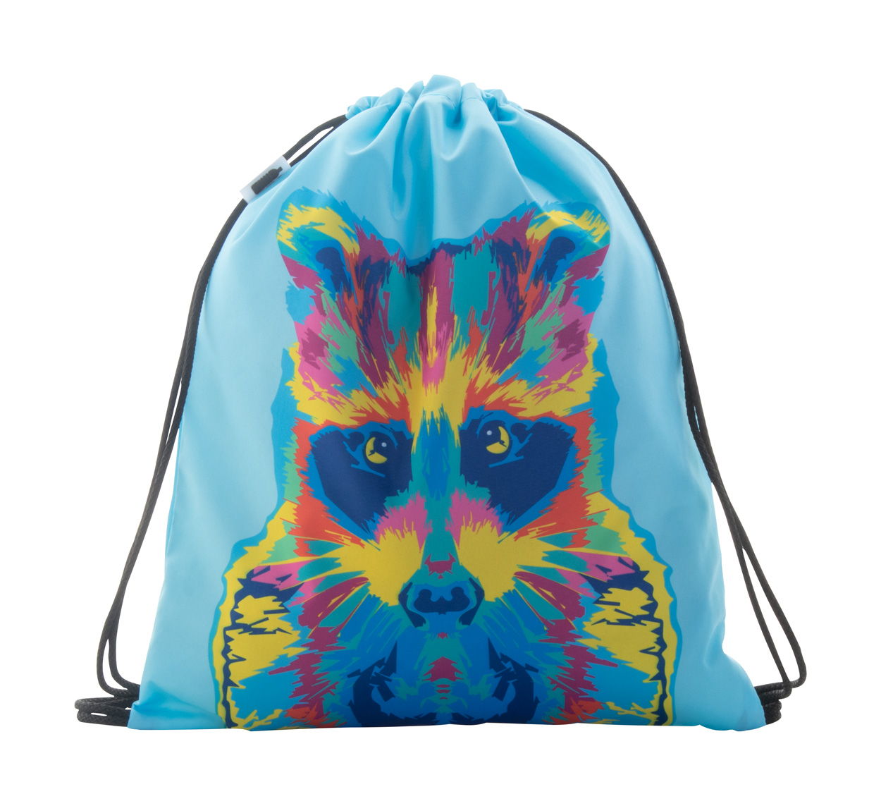 Personalizowany worek ze sznurkami dla dzieci P114654D czarny / biały