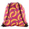 Personalizowany worek ze sznurkami P115841D czarny / biały