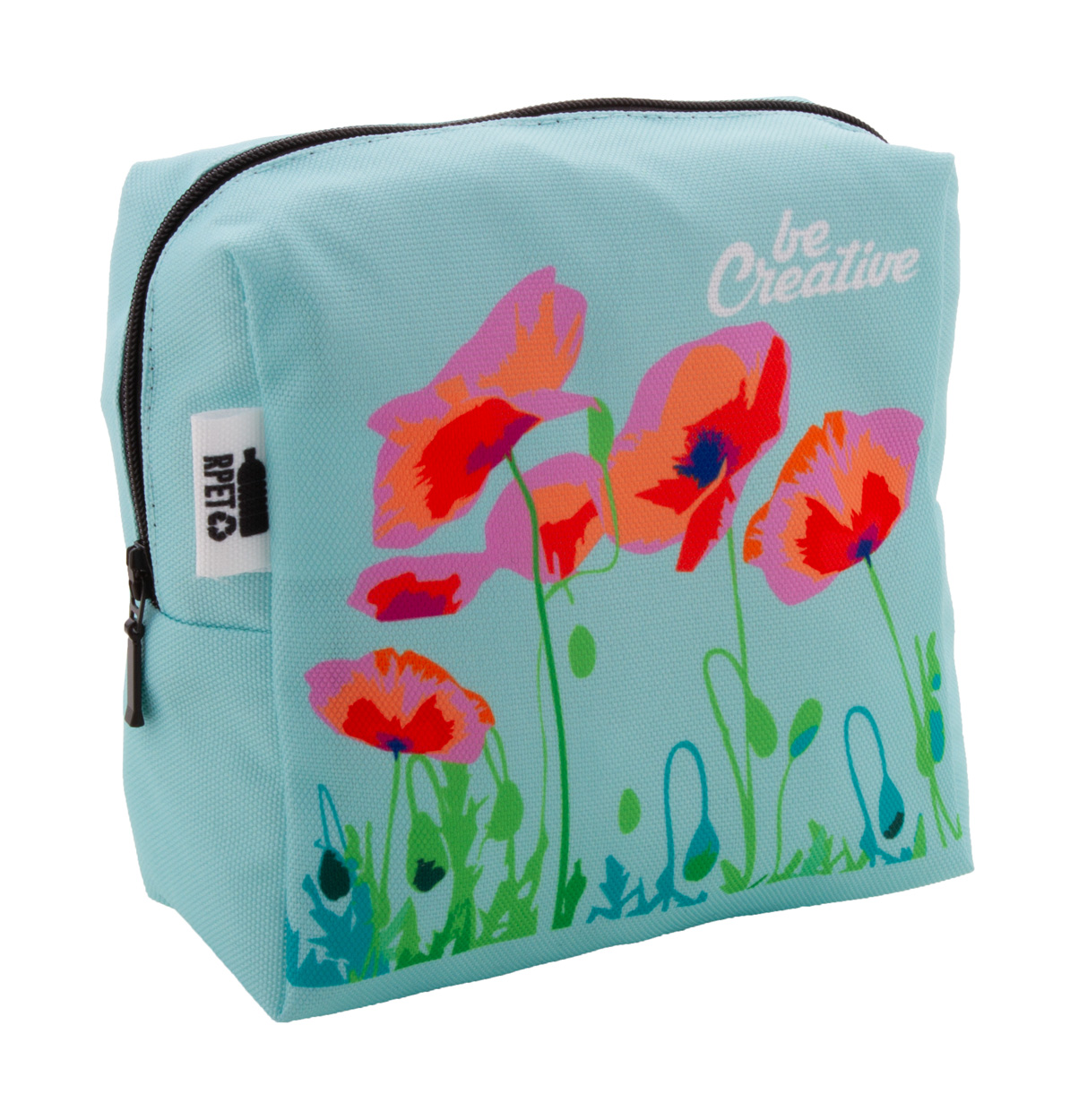Personalizowana kosmetyczka P116683D czarny / biały