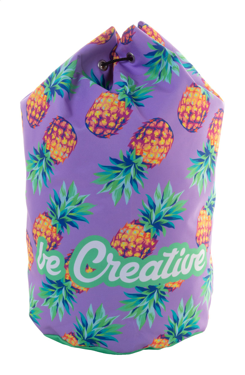 Personalizowany worek żeglarski P117739D czarny / biały