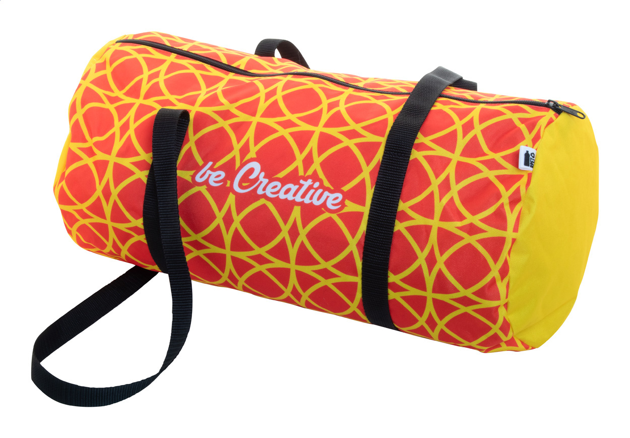Personalizowana torba sportowa P117779D czarny / biały
