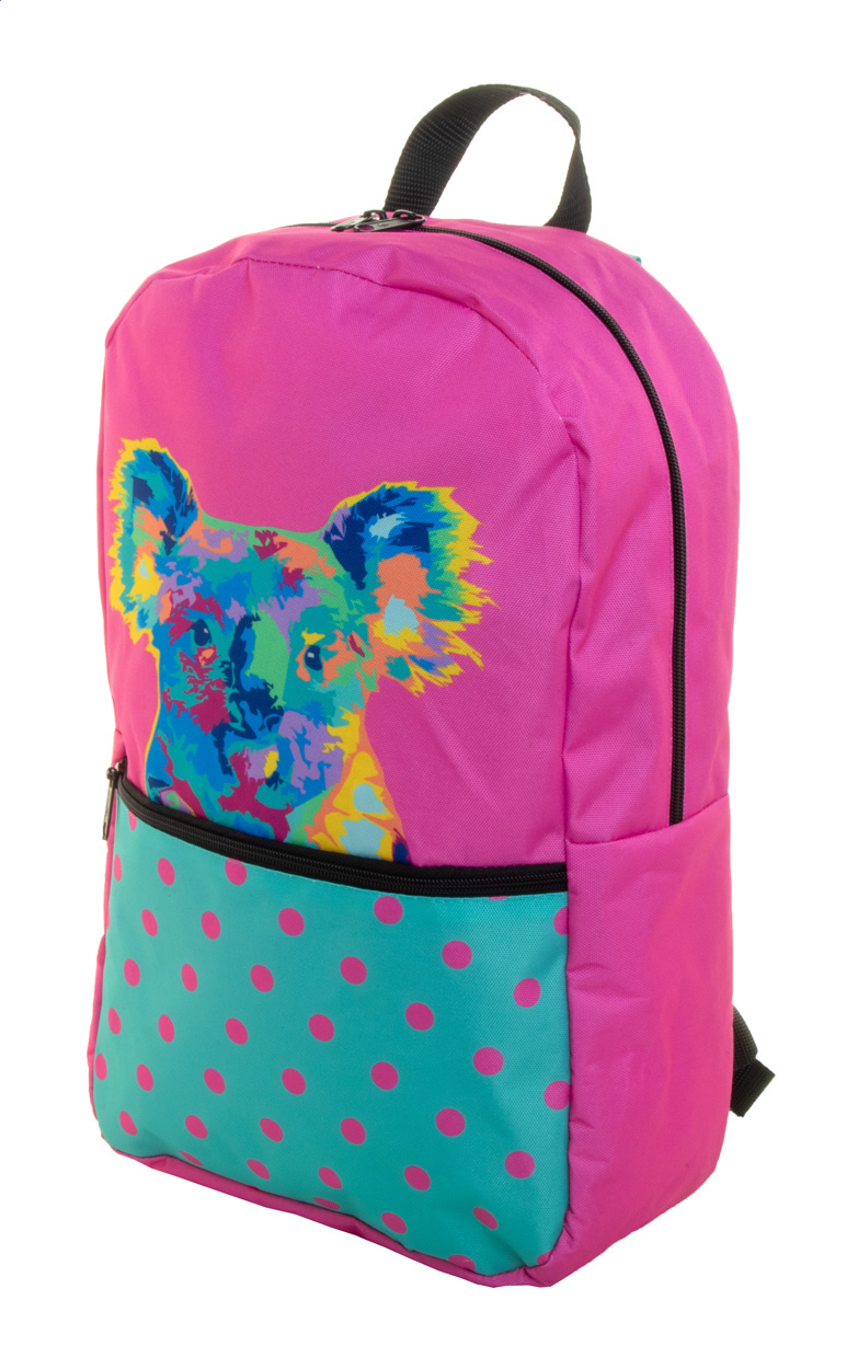 Personalizowany plecak RPET P117745D czarny / biały
