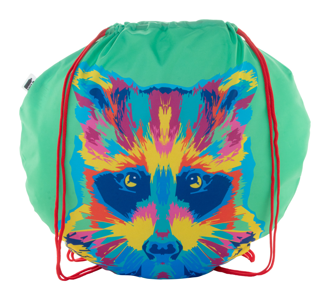 Personalizowana torba ze ściągaczem P118355D czerwony / biały