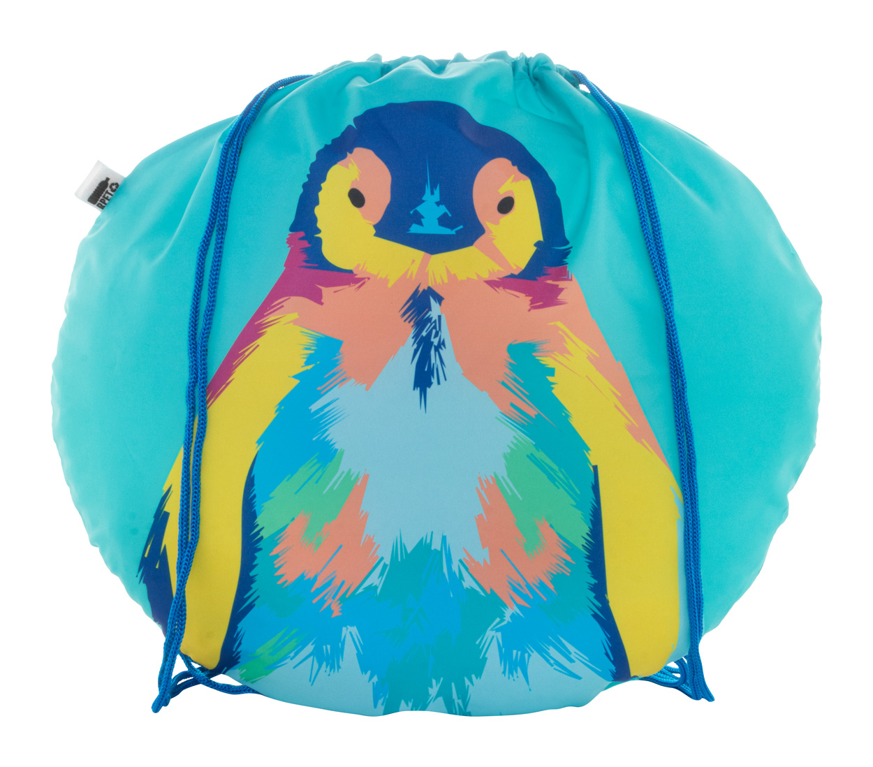 Personalizowana torba ze ściągaczem P118355D niebieski / biały