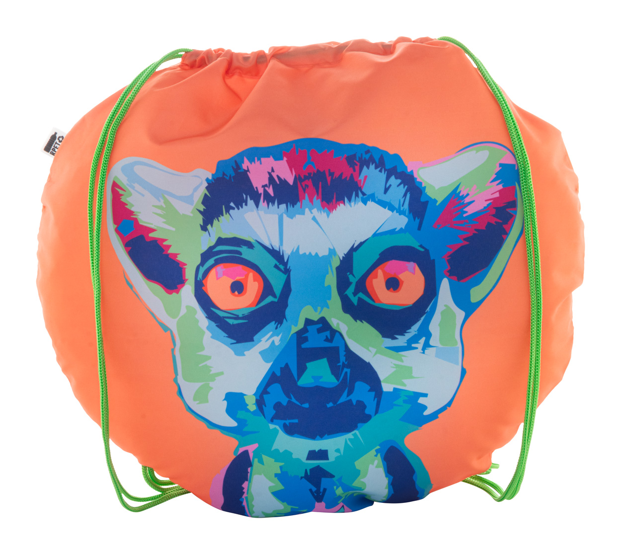 Personalizowana torba ze ściągaczem P118355D zielony / biały