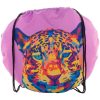 Personalizowana torba ze ściągaczem P118355D czarny / biały