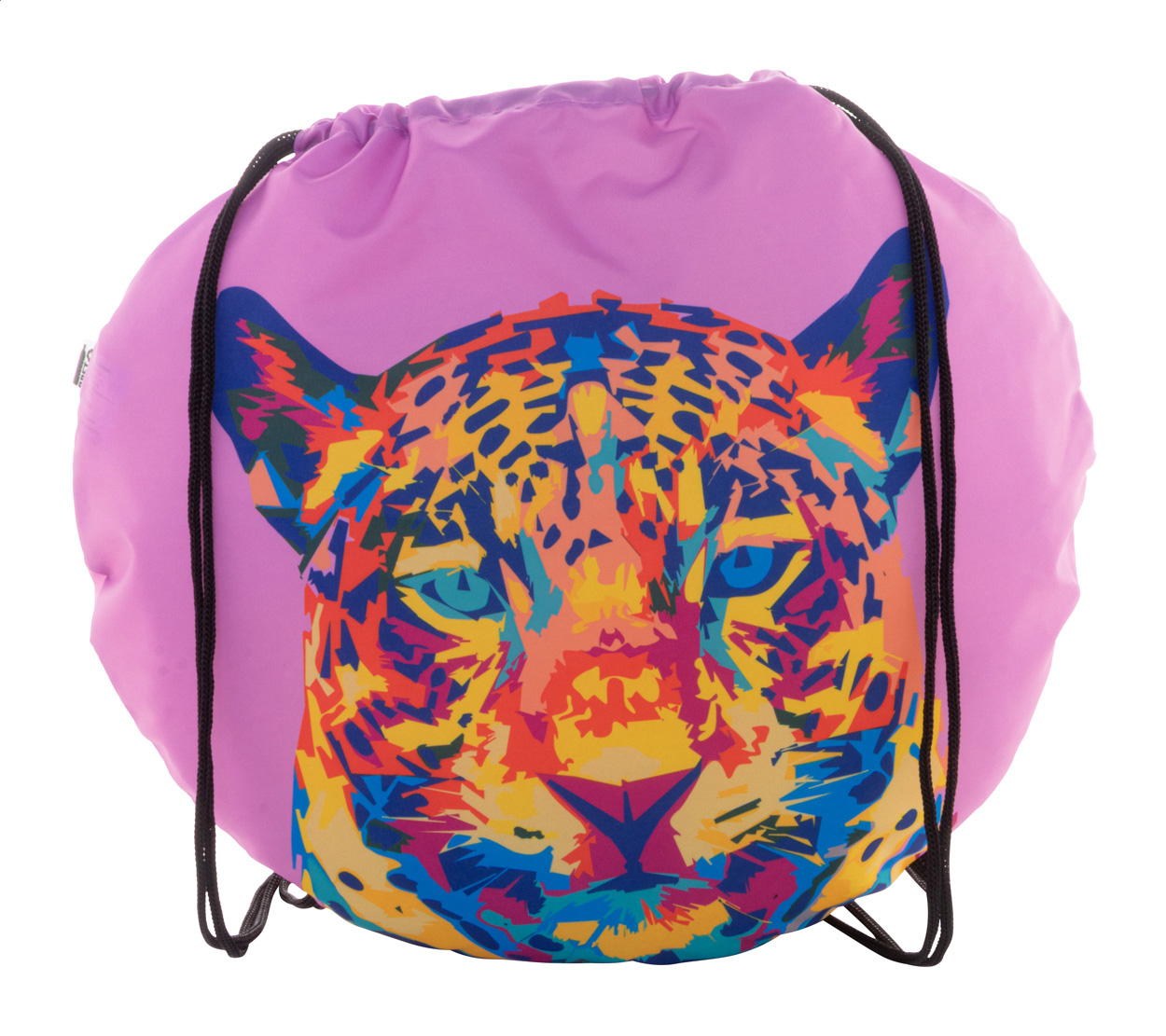 Personalizowana torba ze ściągaczem P118355D czarny / biały