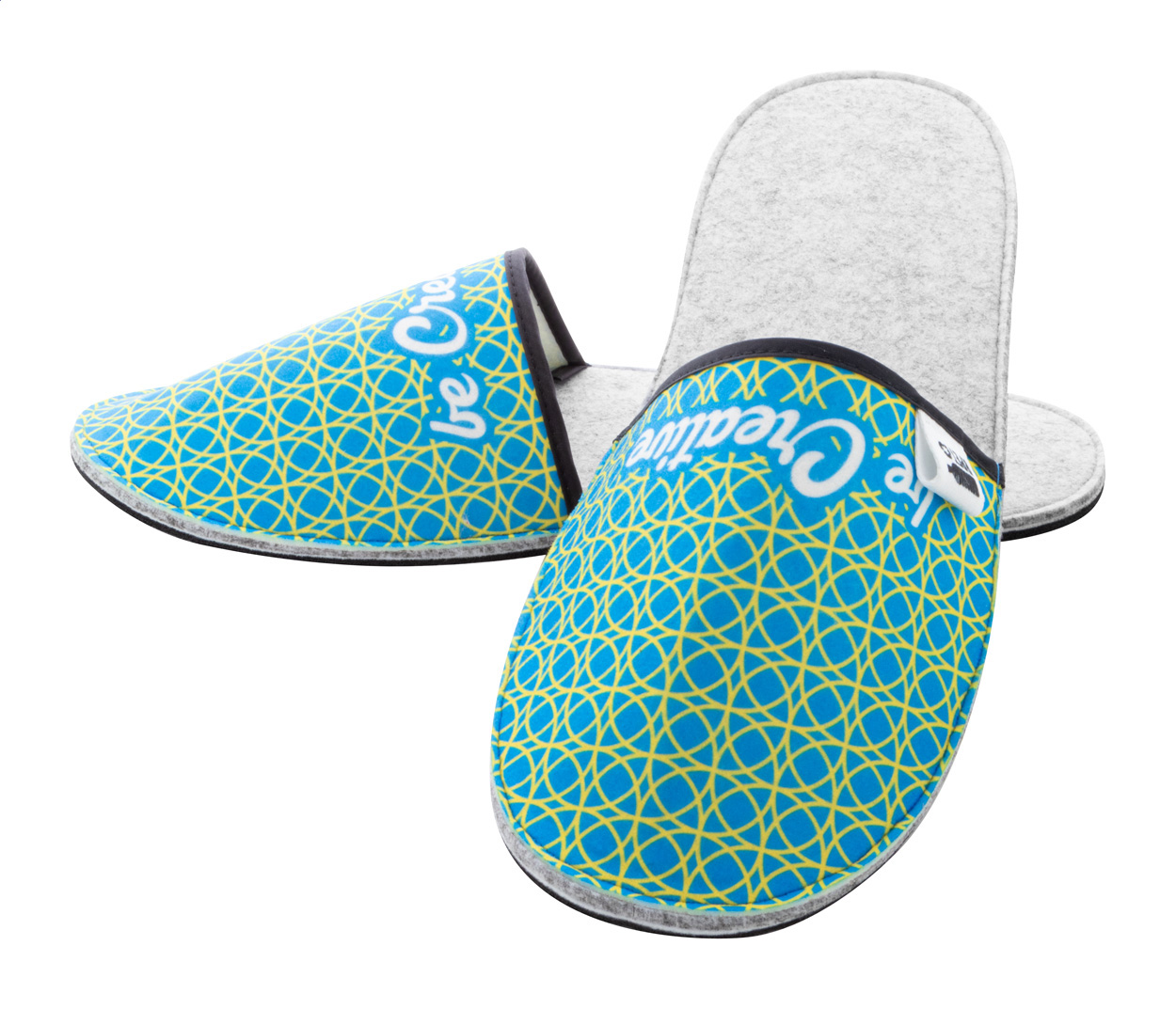 Personalizowane kapcie RPET CreaFelt Slip P118499D AN-AP716792-W