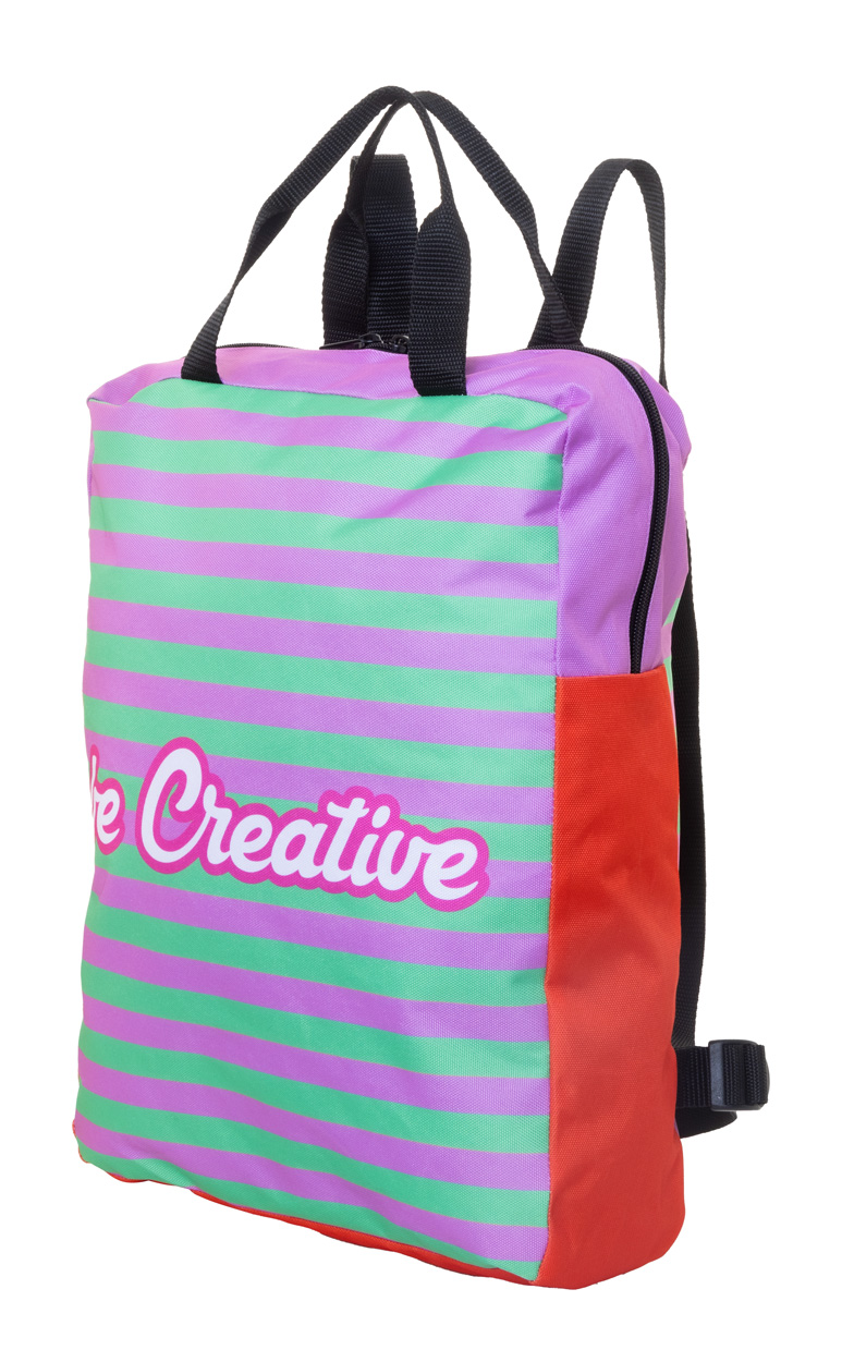 Personalizowany plecak na laptopa RPET P118601D czarny / biały