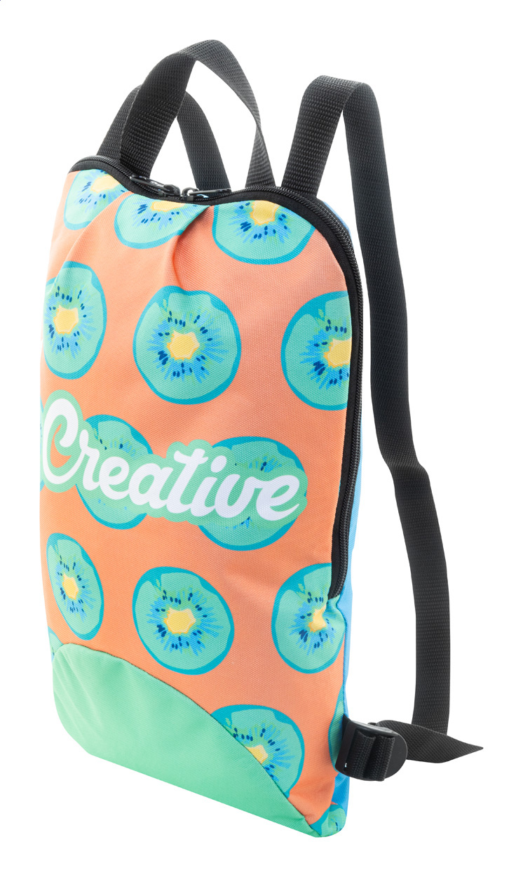 Personalizowany plecak RPET P118606D czarny / biały