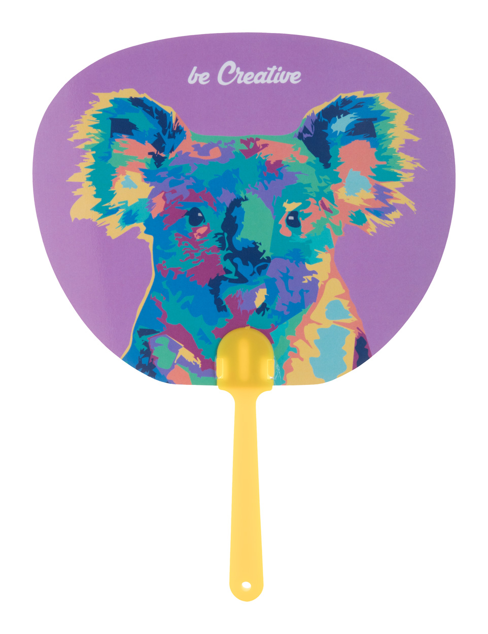 Wachlarz własnego projektu. P110429D żółty / biały Wachlarz własnego projektu. P110429D żółty / biały